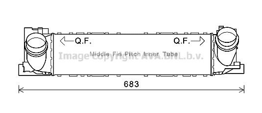 AVA QUALITY COOLING Starpdzesētājs BW4466